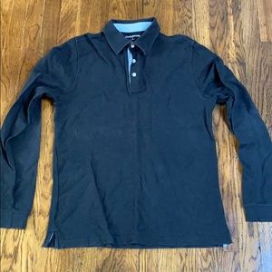 Black Long Sleeve Uniform Polo